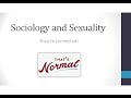 Soc205: Sociology and Sexuality