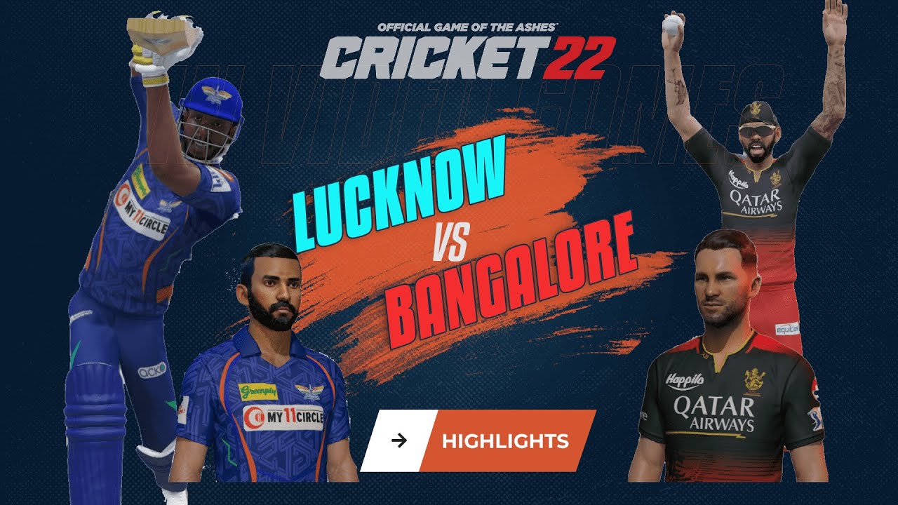 LSG vs RCB Lucknow Super Giants vs Royal Challengers Bangalore IPL Match Highlights 2023 Cricket 22