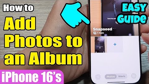 🖼️ Organize Your Photos! Add Pictures to an Album on iPhone 16/16 Pro Max 📂