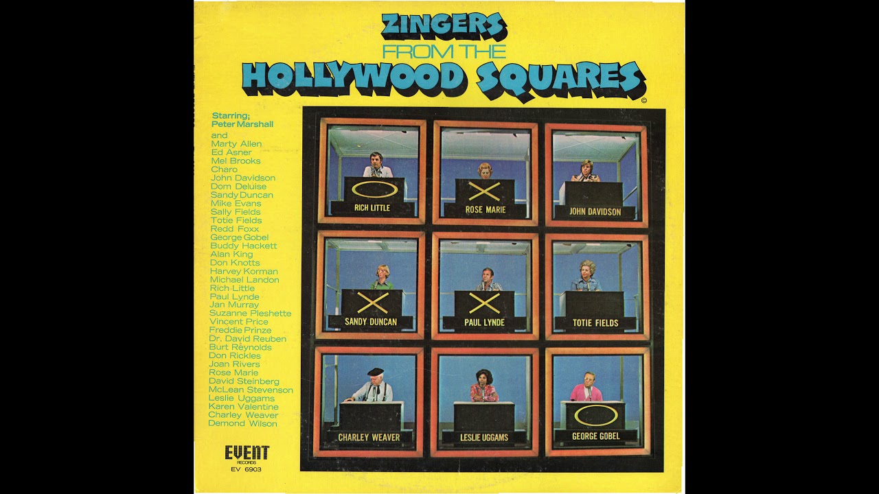 Zingers From The Hollywood Squares (1974 LP - Side 1) 