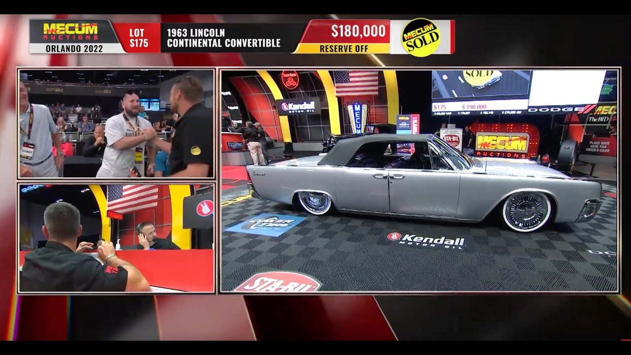 SOLD for $180,000 // 1963 Lincoln Continental Convertible // Mecum