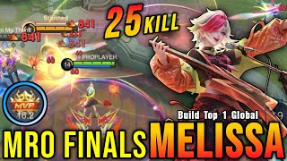 MRO FINALS!! 25 Kills Melissa MVP 16.2 Points!! - Road To Top 1 Global Melissa ~ MLBB screenshot 5