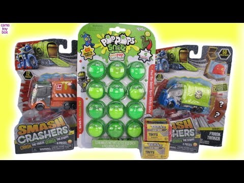 Unboxing with RY RY Smash Crashers POP Snotz Tonka Tinys Surprise Toys Fun  KIDS Reviews 