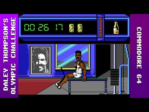 Daley Thompson's Olympic Challenge Longplay (C64) [QHD]