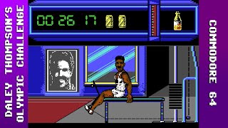 Daley Thompson's Olympic Challenge Longplay (C64) [QHD]