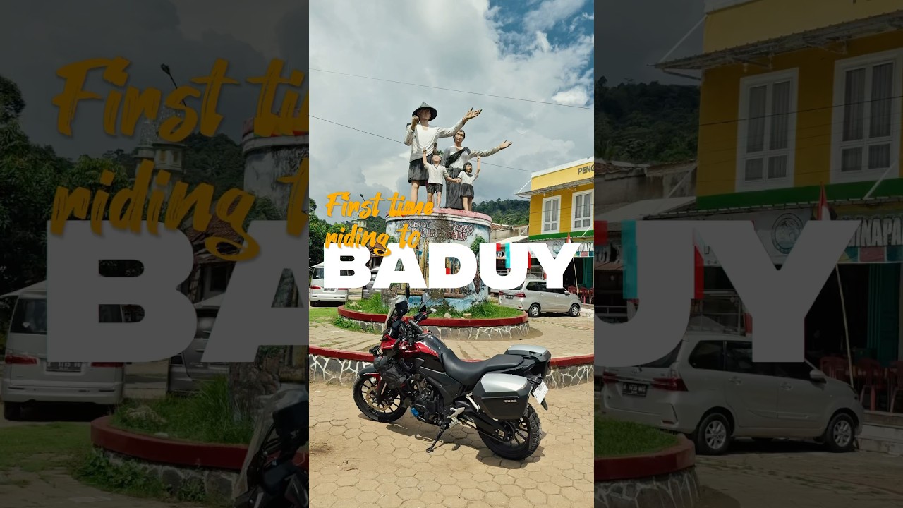 First time riding to Baduy.