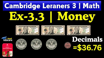 Master Money with Decimals 💰 | Cambridge Primary Maths Ex-3.3 Q3 Explained