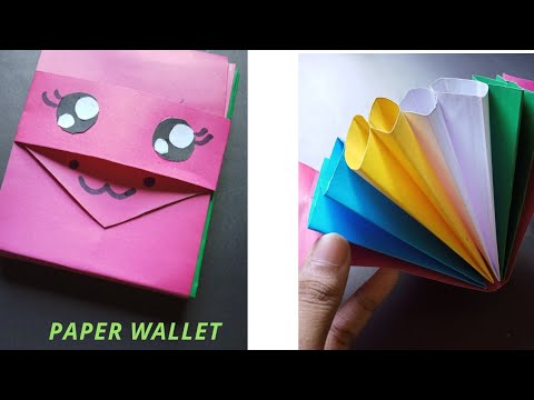 How to make Paper wallet.DIY paper wallet - YouTube