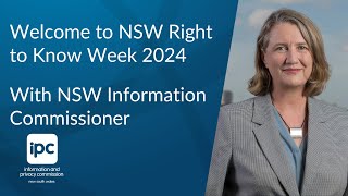 NSW Information Commissioner welcomes you to Right to Know Week NSW 2024