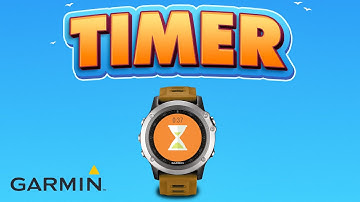 How To Set Timer On Garmin Watch