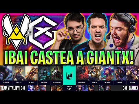 IBAI CASTEA EL DEBUT DEL NUEVO GIANTS! *ÉPICO* - VIT vs GX LEC INVIERNO 2024 ESPAÑOL LVP
