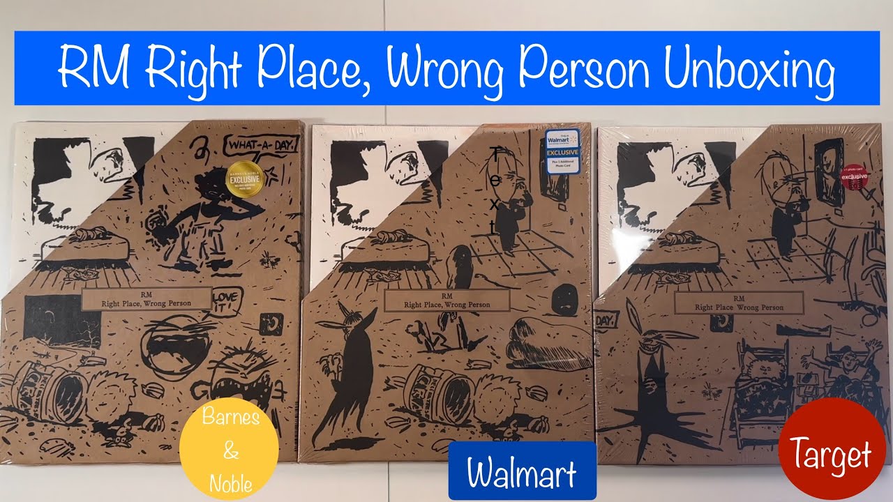 超安い品質 BTS RM RIGHT PLACE, WRONG PERSON Walmart