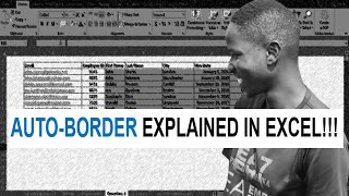 How to Auto Border the Cells For Excel Beginners