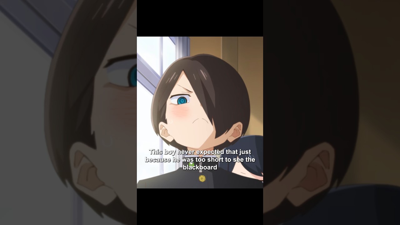 This boy never expected that just because he was too short to see the blackboard 