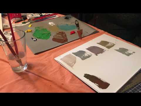 Mixing red & green to create neutrals & other harmonizing colors