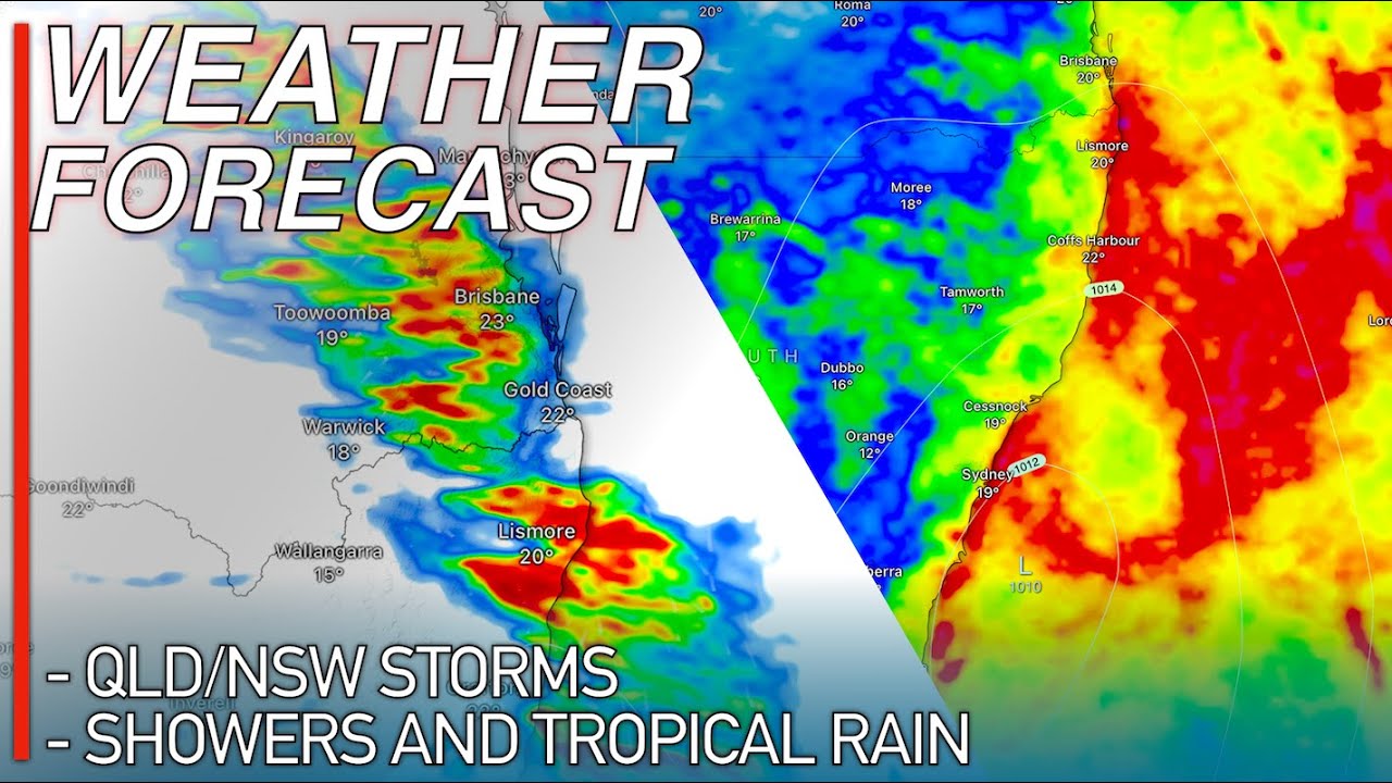 Strong Severe Thunderstorms Forecast to Develop across South Queensland ...