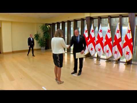 პრეზიდენტს ესტონეთის ახლადდანიშნულმა ელჩმა რწმუნებათა სიგელები გადასცა