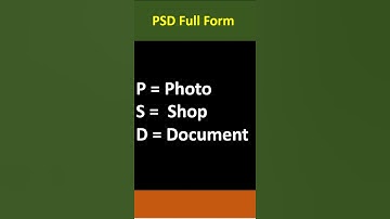 PSD Full Form | Technical Session #shorts #shortvideo #youtubeshorts #viral