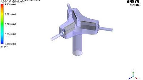 ANSYS FLUENT ANIMATION: Splitter Erosion due to the Natural Gas Impurity in Pipeline (DPM)