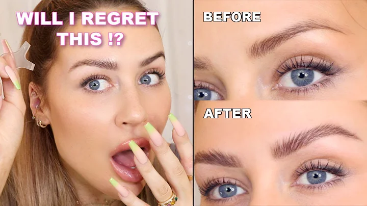 DIY BROW LAMINATION AND TINTING AT HOME. TESTING THE HOT NEW TREND THAT WILL TRANSFORM YOUR BROWS