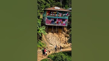 🏚️ Landslide Drags Entire House Down the Hill — Would You Survive This?