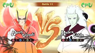 Naruto (Baryon Mode) vs Madara (Six Paths) - Naruto Ultimate Ninja Storm Connections | CPU vs CPU