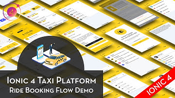 Ionic 4 Taxi Platform - Ride Booking Flow