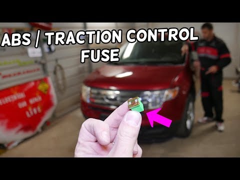 FORD EDGE ABS PUMP TRACTION CONTROL FUSE LOCATION REPLACEMENT