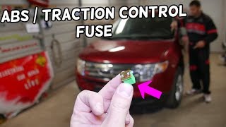 FORD EDGE ABS PUMP TRACTION CONTROL FUSE LOCATION REPLACEMENT