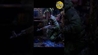 Miniature post-apocalyptic scene - Zombie diorama - Stalker diorama  #diorama #art