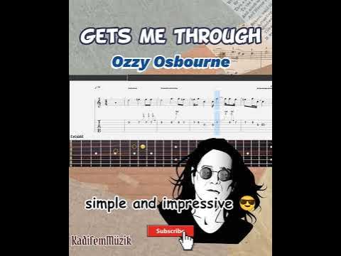 letra de ozzy osbourne gets me through