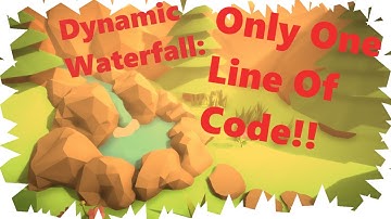 Easy Waterfall Tutorial In Unity Game Engine Using Only One Line Of Code