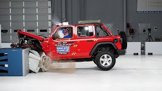 2021 Jeep Wrangler 4-door updated moderate overlap front IIHS crash test