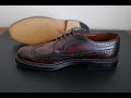 Alden shoes restoration service review alden x jcrew longwing bluchers before and after