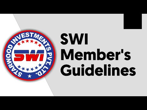 SWI Member's Guidelines | Starwood Investments Pvt. Ltd.