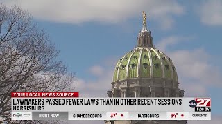 Pennsylvania lawmakers passed fewer laws this year than in other recent sessions