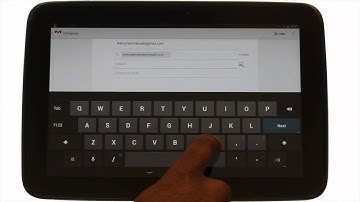 How to send your first Gmail email using the Samsung Google Nexus 10 | The Human Manual