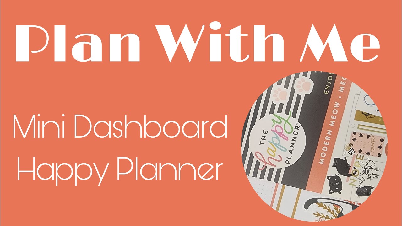 Plan With Me - Mini Dashboard Happy Planner - YouTube