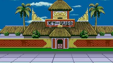 SEGA MEGA DRIVE - Dragon Ball Z Super Butouden 3 Line Scrolling Effect (TEST)