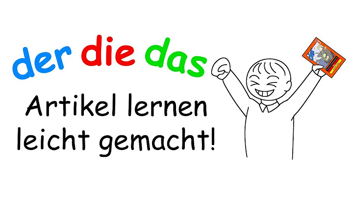 der die das lernen! Deutsche Artikel lernen leicht gemacht!