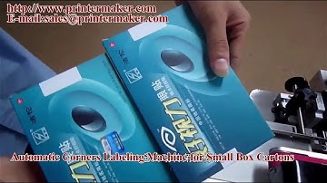 Automatic Corners Labeling Machine for Small Box Cartons