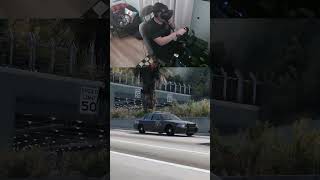 Epic VR Police Chase Ends in MASSIVE Pileup! 🚔💥 (BeamNG.drive) #shorts #vr #simulator