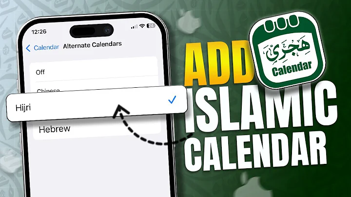 How to Add an Alternate Islamic Calendar on iPhone | Set Up a Hijri Calendar on iPhone