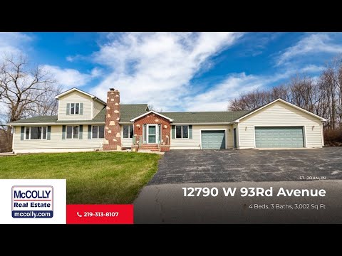 12790 W 93Rd Avenue, St John, IN home video tour