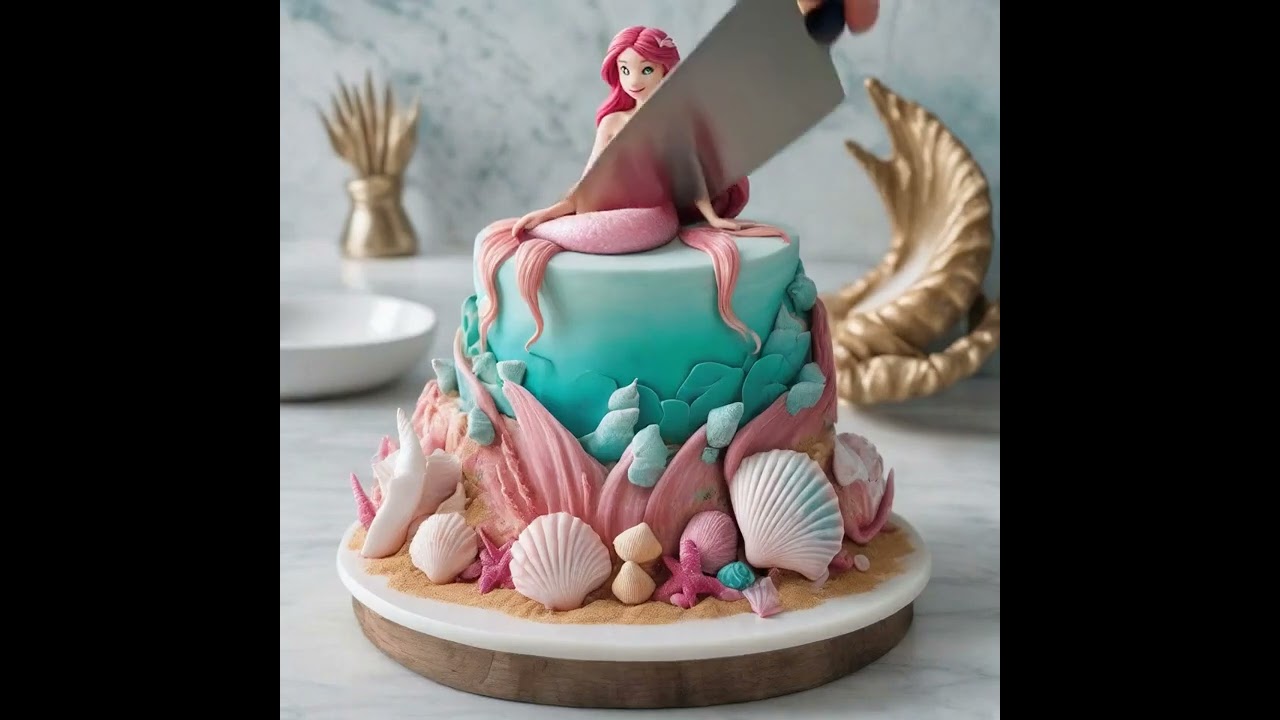 Cutting Open a Magical Ocean Cake!
