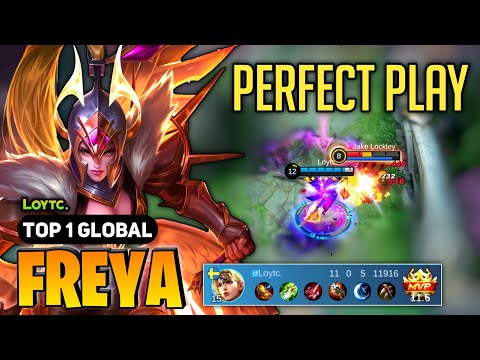 MVP LEGENDARY GAMEPLAY FREYA, TOP 1 GLOBAL FREYA, MOBILE LEGENDS GAM