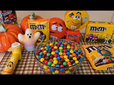 M&M's Chocolate Candy Unboxing ASMR 🍫 Huge M&M's Collection