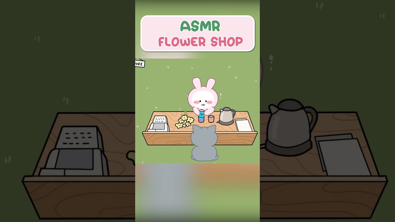 ASMR Rabbit Harvesting Mouse's Flower for Flower Shop 