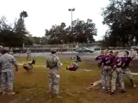 Brhs Jrotc Jv Raider Meet Jv 3 Rope Bridge 2010 Youtube