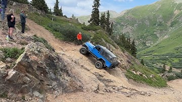 My CJ-8 Scrambler climbing "The Wall" on the Poughkeepsie Gulch Trail